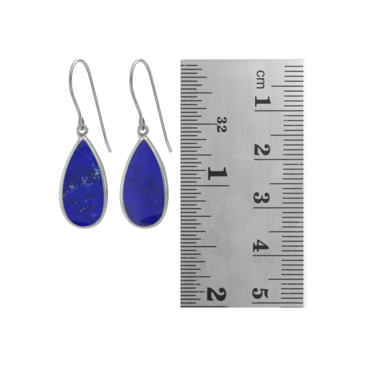 Gorgeous Lapis Drop Earrings reflect Elegant Simplicity with Deep shades of blue
