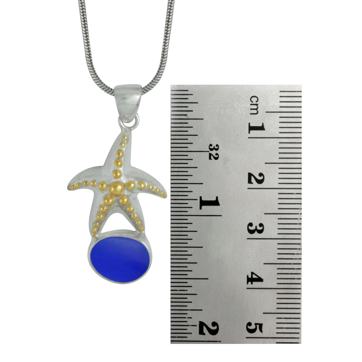 Dancing Starfish Sea Glass Pendant
