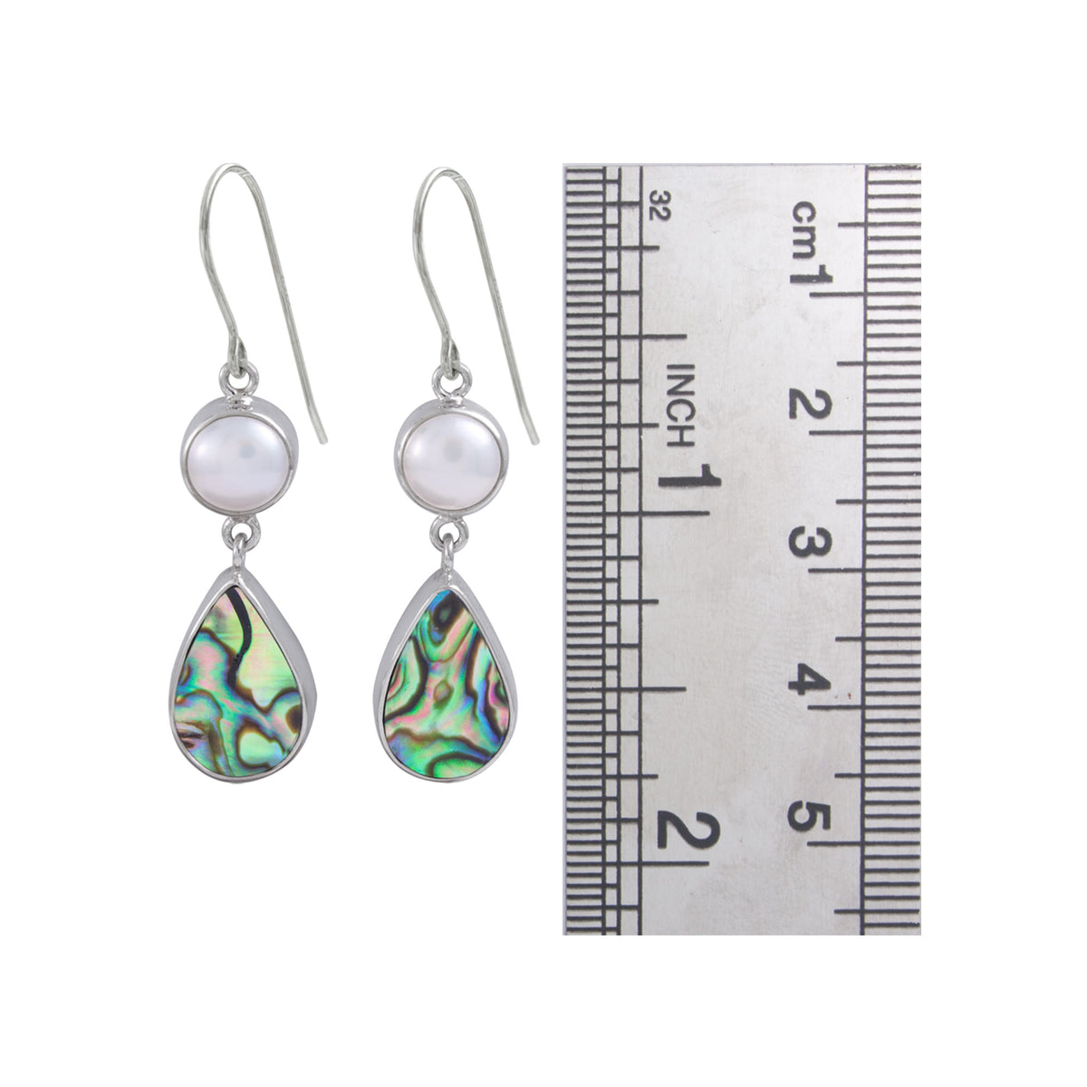 Elegant with Pearl and Paua Shell drops