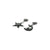 Silver Earring With Small Spiral Star & Moon
