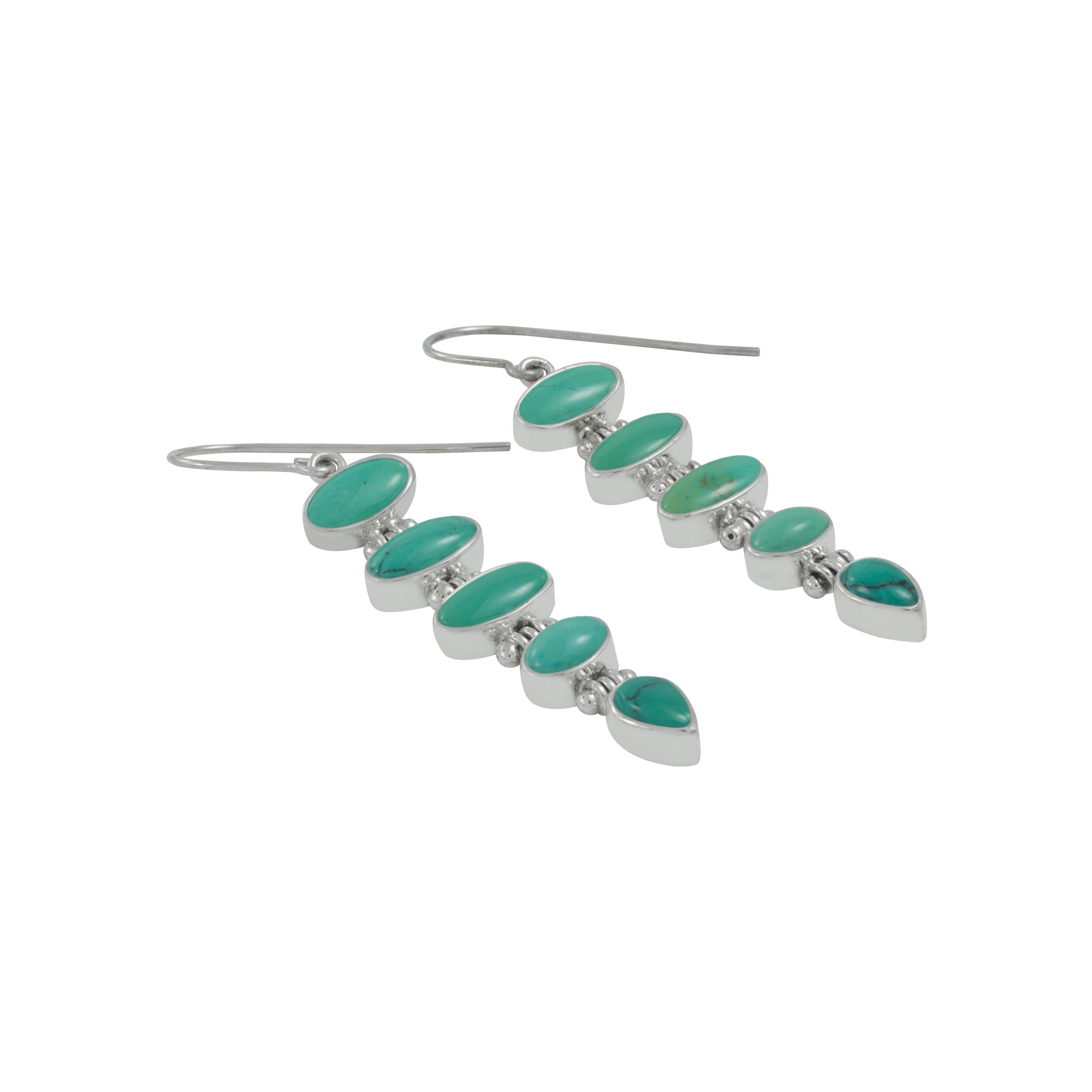 Stacked Turquoise Zen Earrings