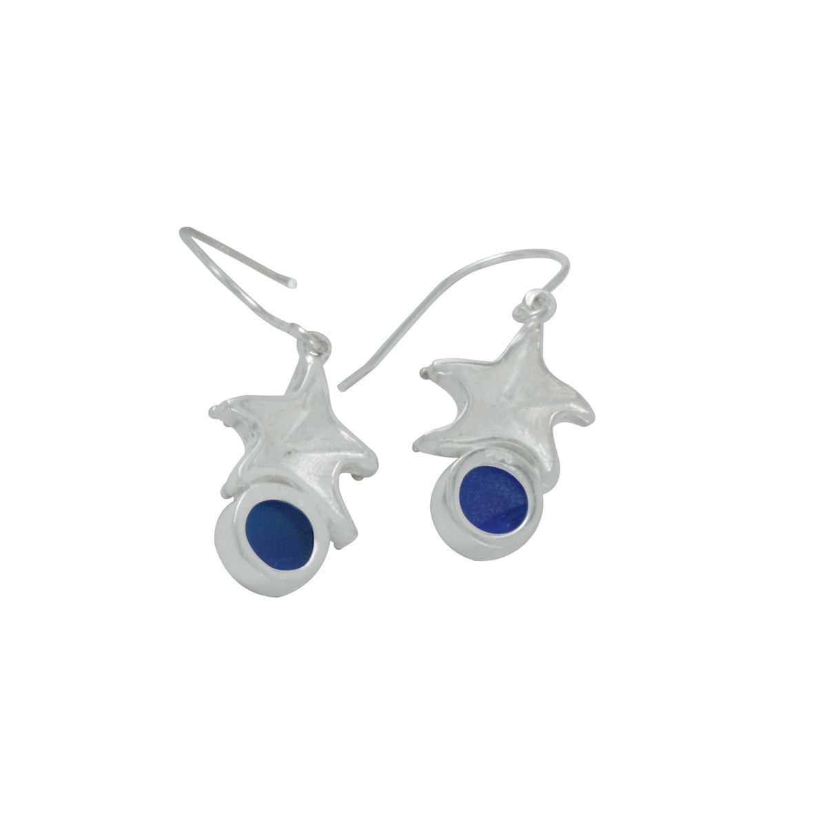 Charming Starfish &amp; Sea Glass Earring