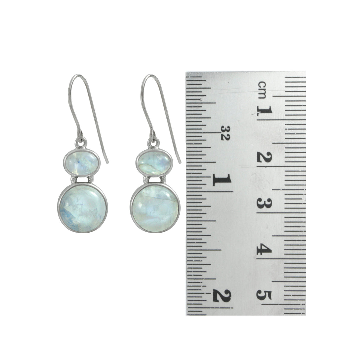 Gorgeous Rainbow Moonstone Earring