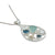 Stunning Sealife pendant with blue Topaz and pearl - truly unique
