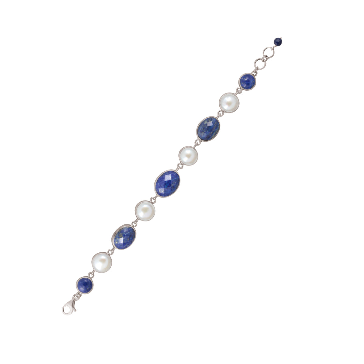 Lapis and Pearl Bracelet