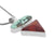 Silver Pendant With Turquoise Long Oval And Triangle Amber
