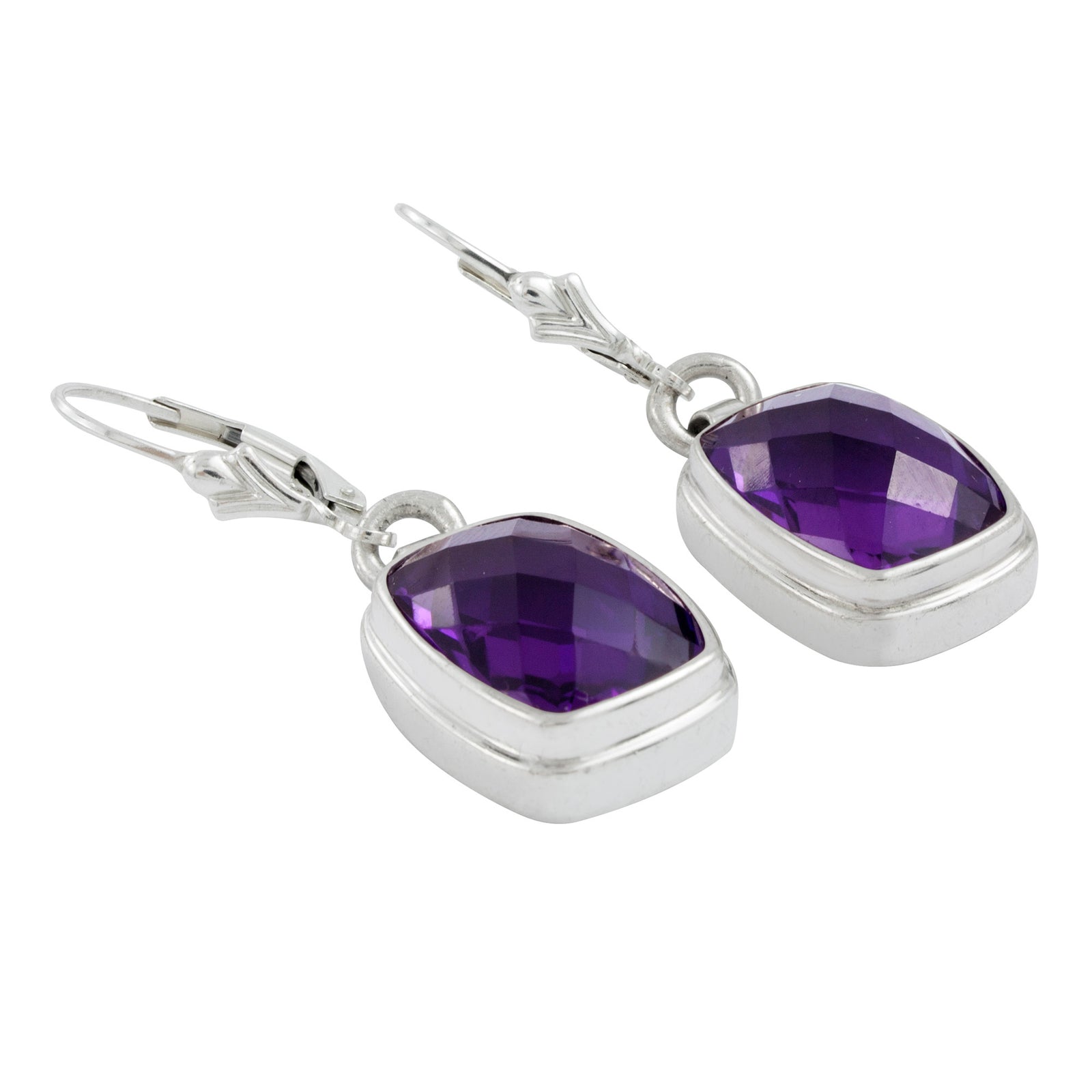 Simple & Elegant Amythyst  Earrings