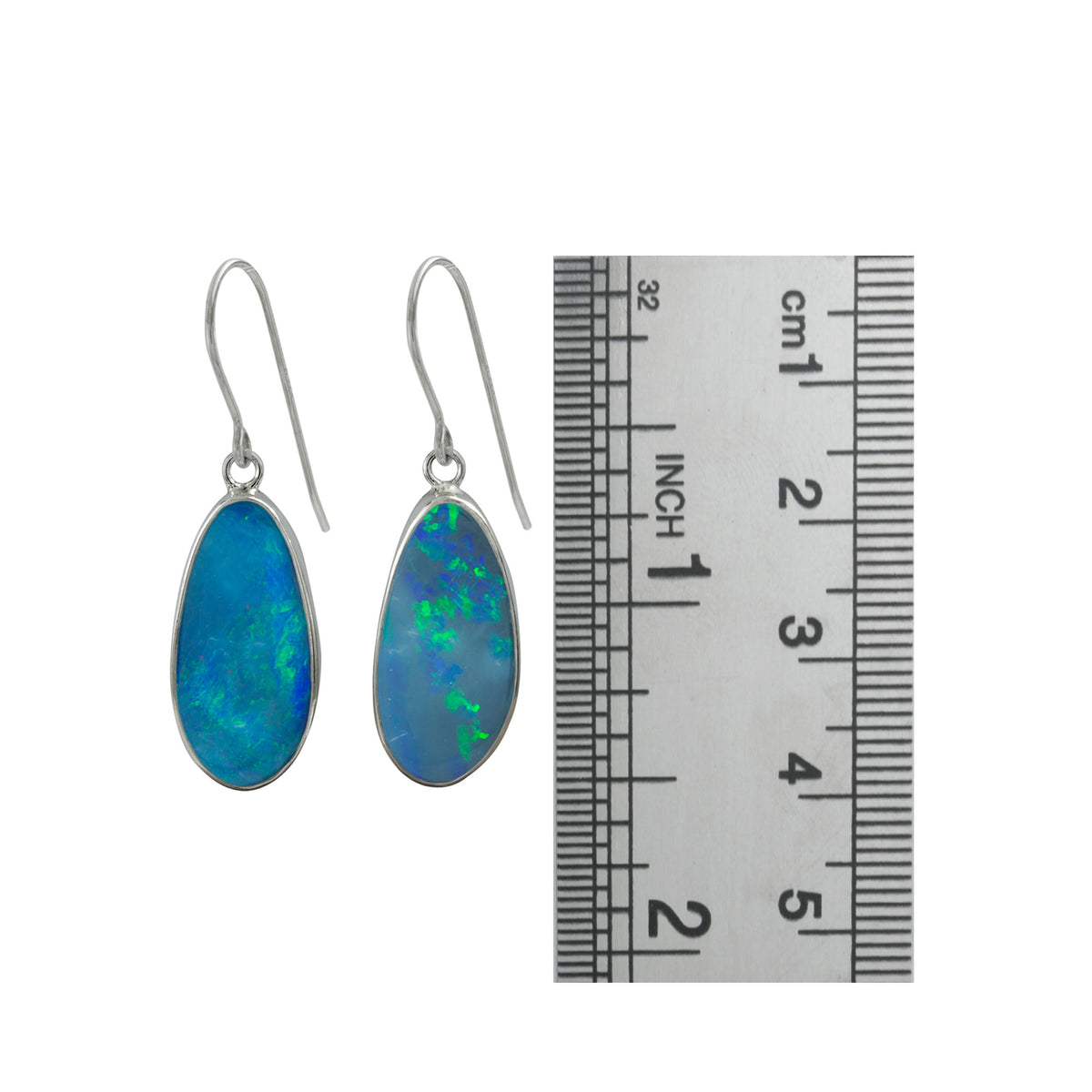 Simple &amp; Elegant Opal Drop Earrings