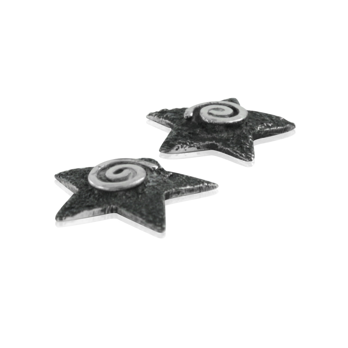 Star Stud Earring With Silver