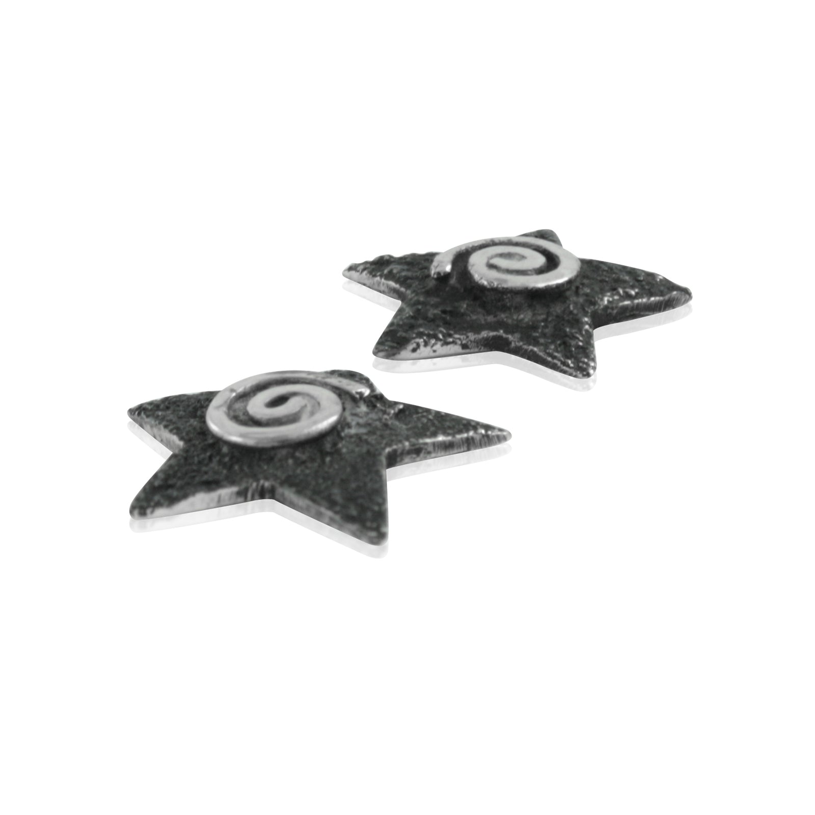 Star Stud Earring With Silver