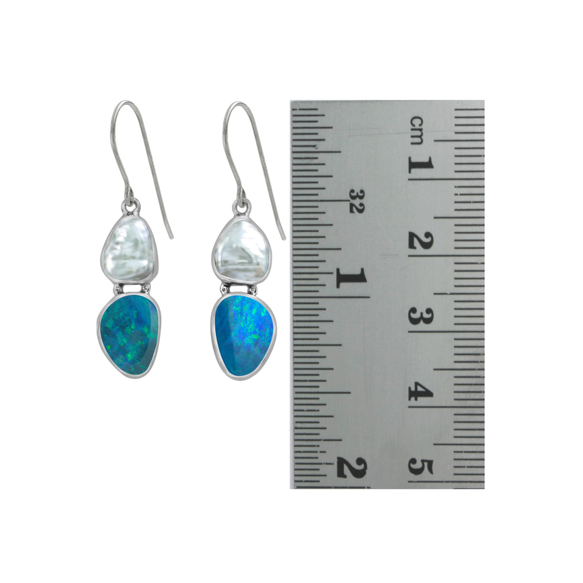 Gorgeous Pearl and Opal Earring