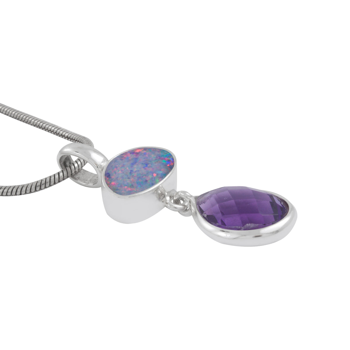 Simple and Elagant Opal Pendant