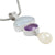 Silver Pendant With Pearl Keishi, Amethyst Oval & Fresh Pearl Drop