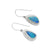 Gorgeous Opal And Silver Drop Earrings