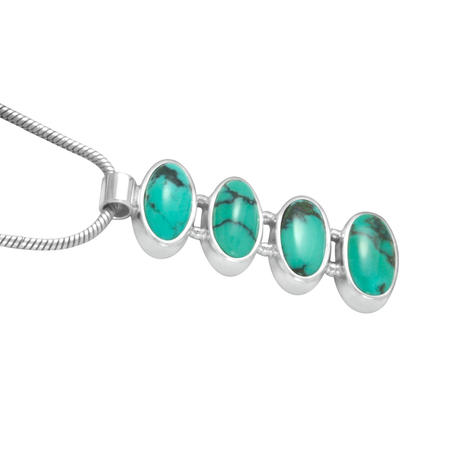 Fabulous Turquoise pendant Wasabi style !