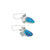 Stunning Opal Doublet Earrings accented with Peridot & Blue Topaz