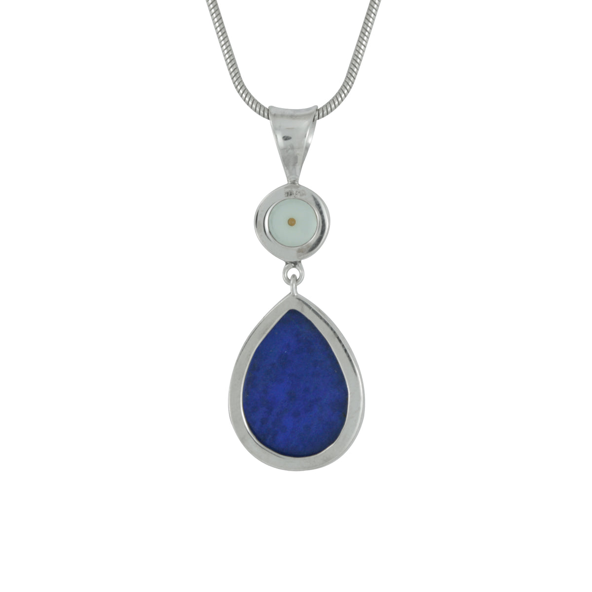 Gorgeous Pearl Lapis Pendant