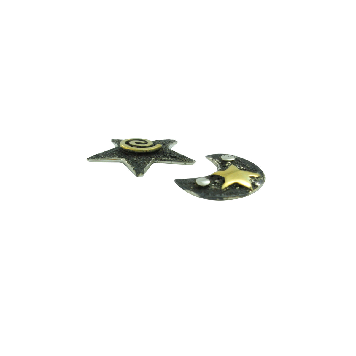 Shine with these Moon and Star Earrings