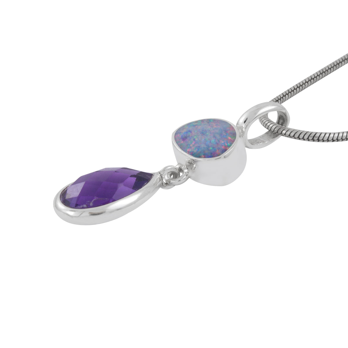 Simple and Elagant Opal Pendant