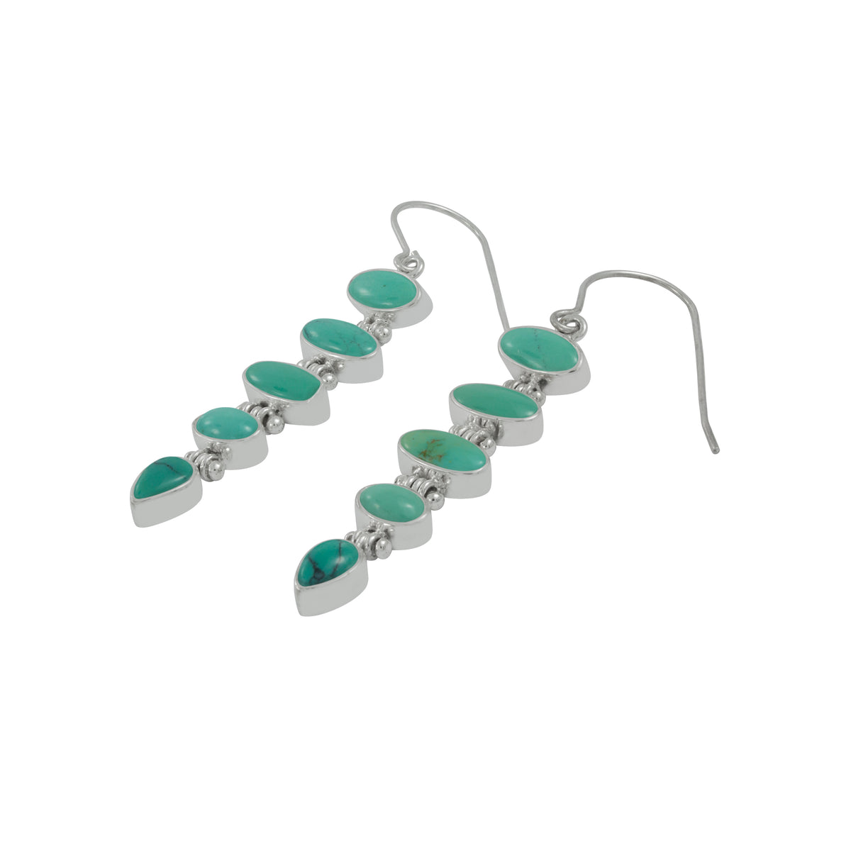 Stacked Turquoise Zen Earrings