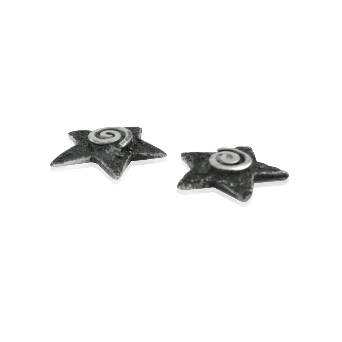 Star Stud Earring With Silver