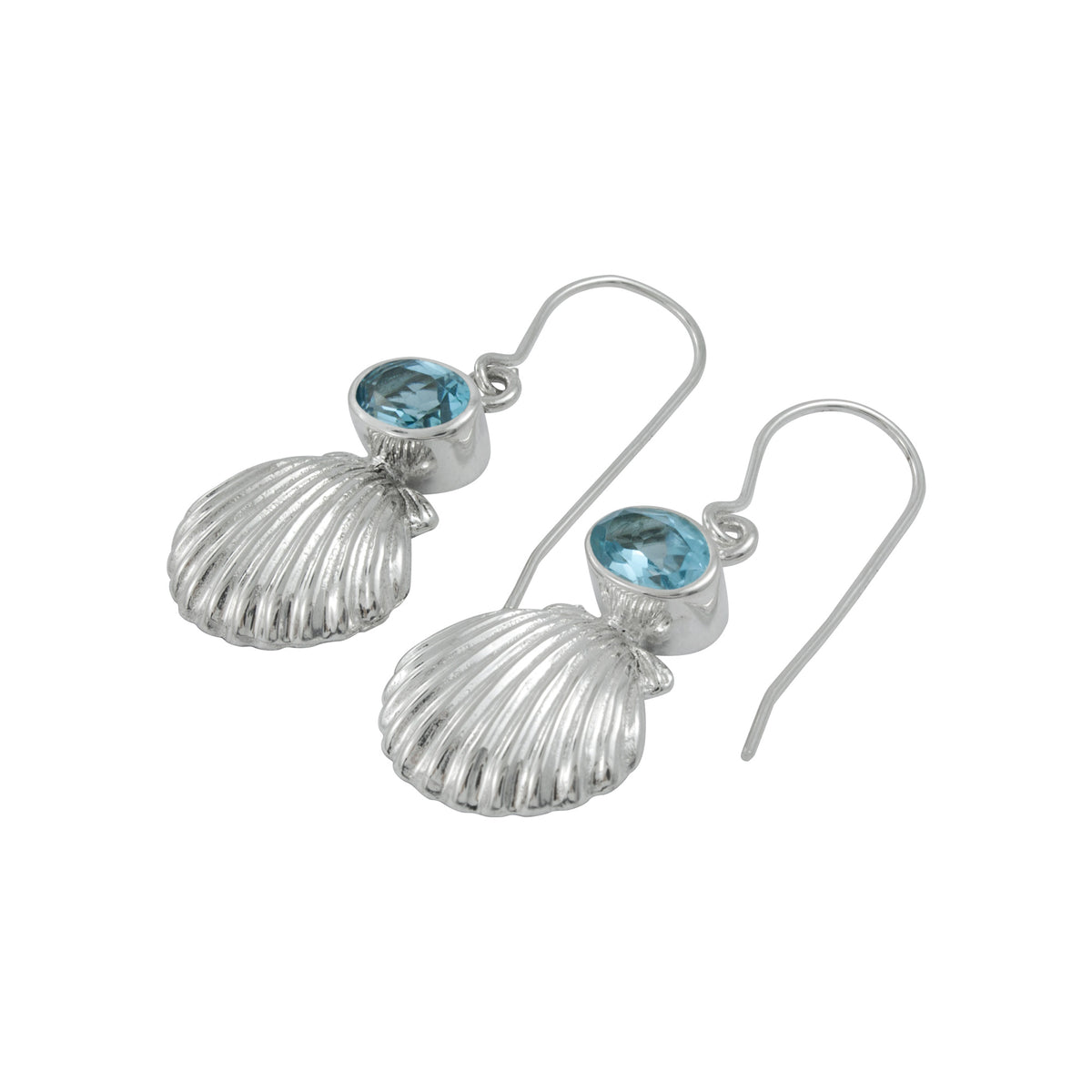Silver Sea Shell Earring- Bring home the beach!