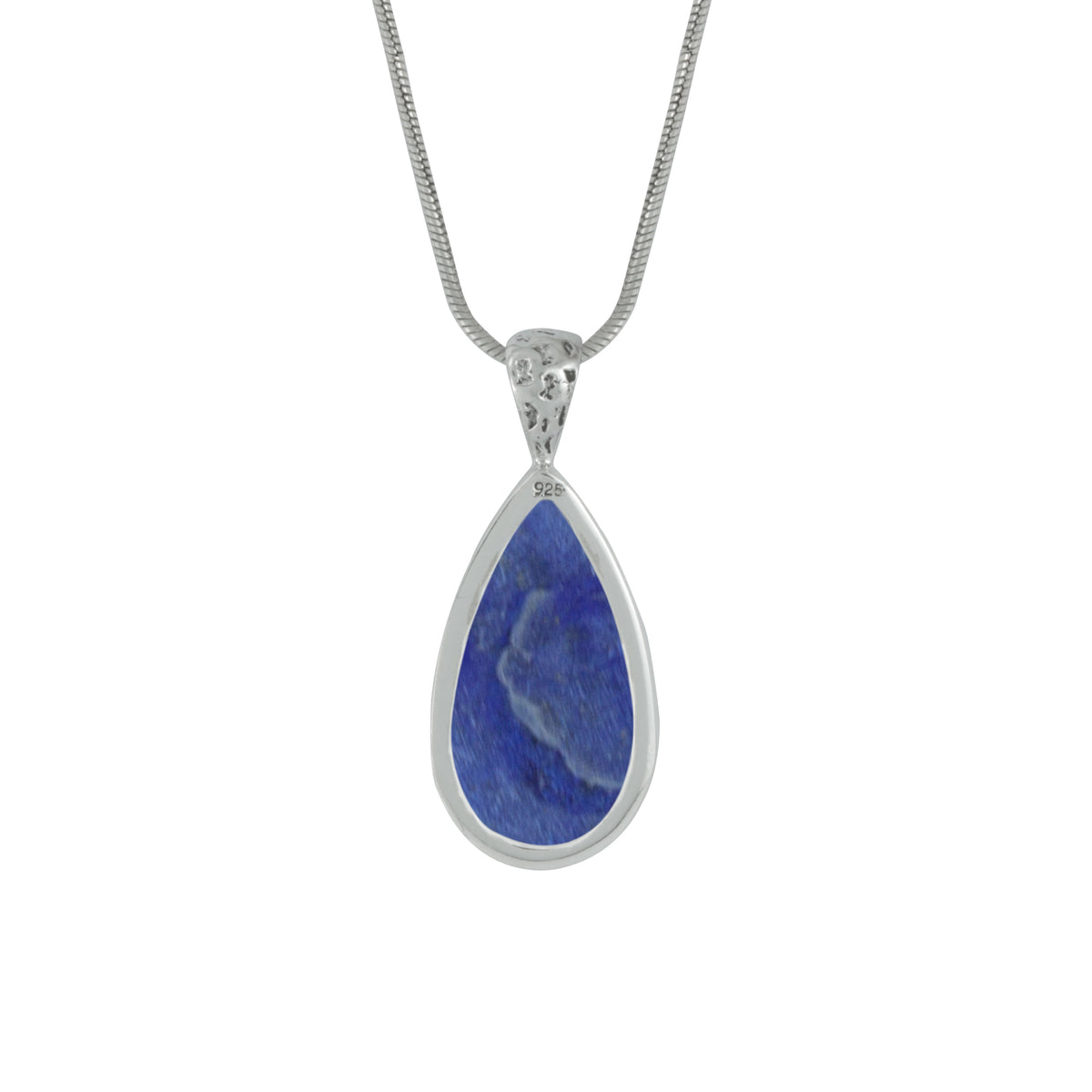 Gorgeous Lapis Silver Pendant. Simple and Stunning