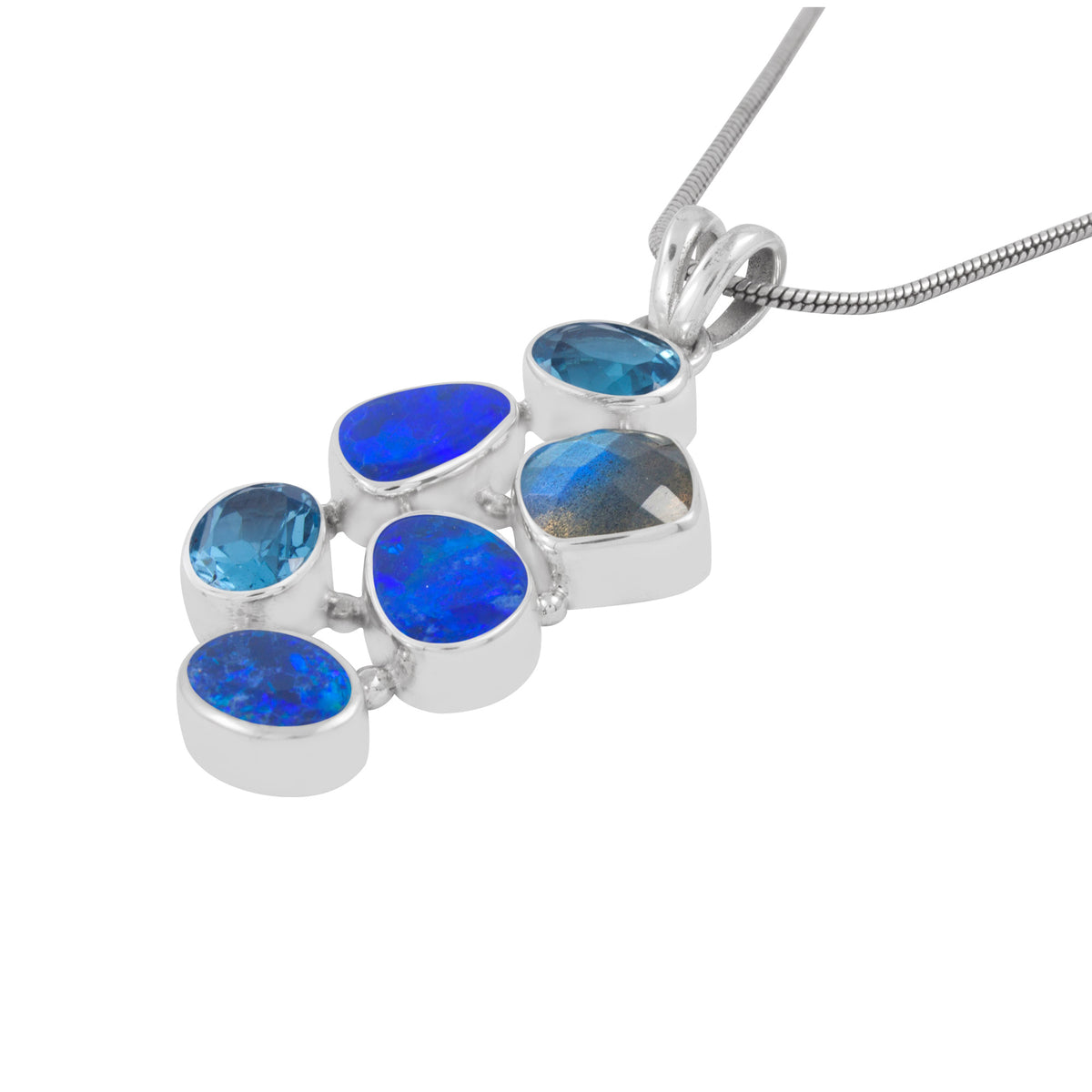 Gorgeous Multi Stone Pendant