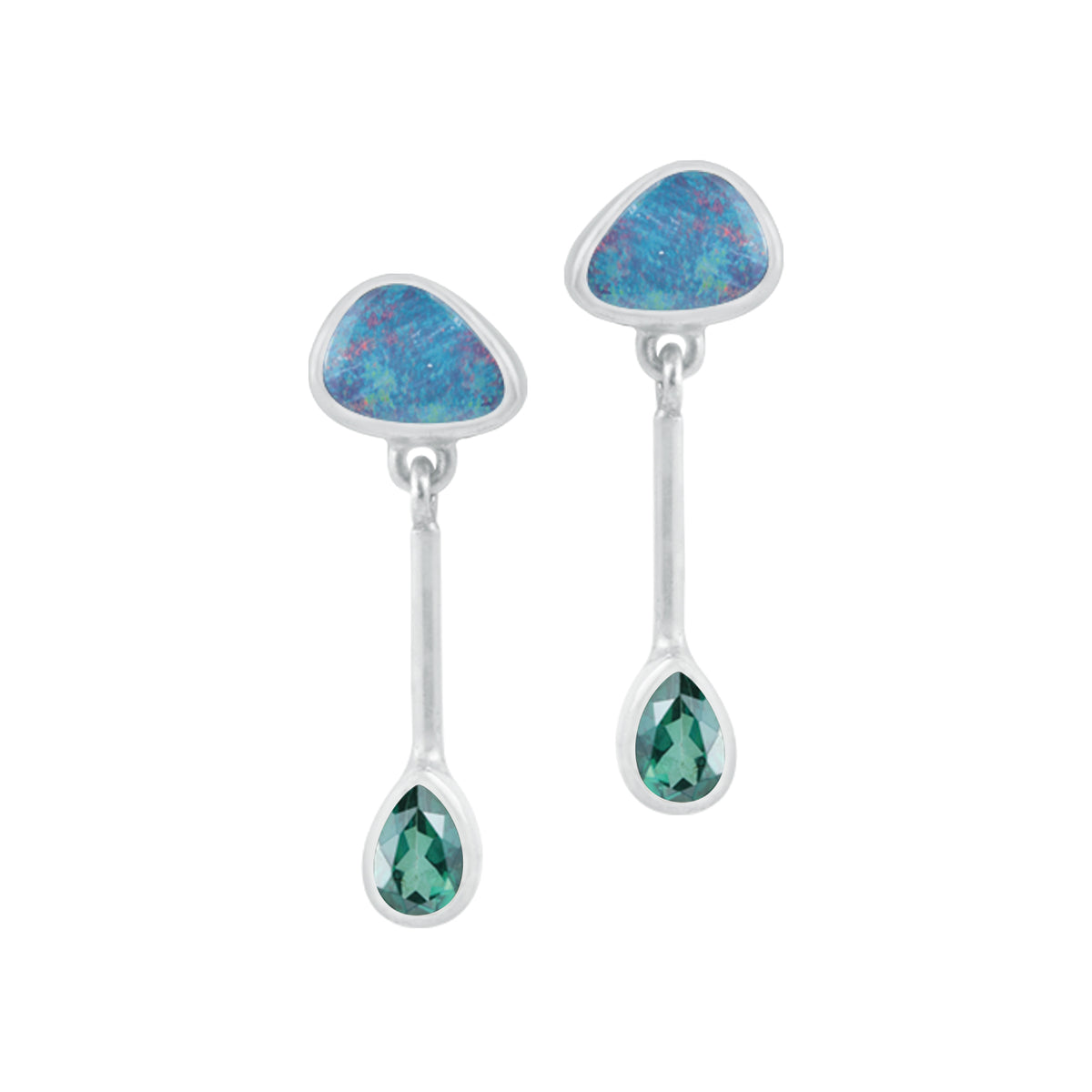 Contemporary Opal Earring