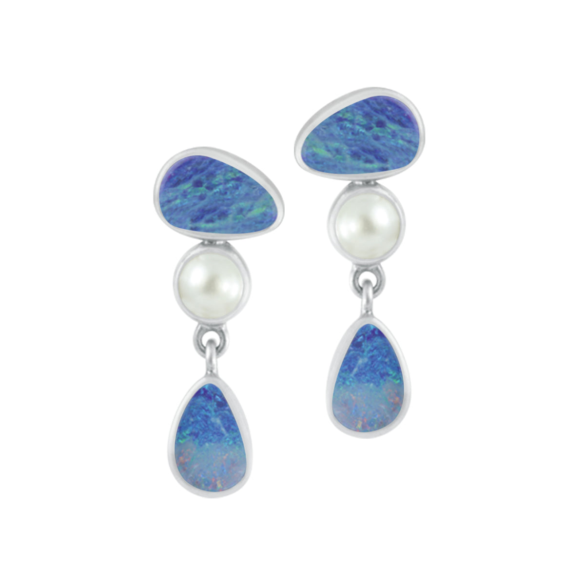 Gorgeous Opal &amp; Pearl Earring