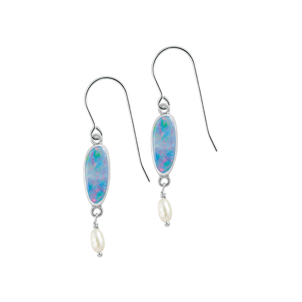 Simple and Elegant Opal Pearl Earring