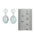Silver Earring With Pearl Round & Osema Pearl Drop