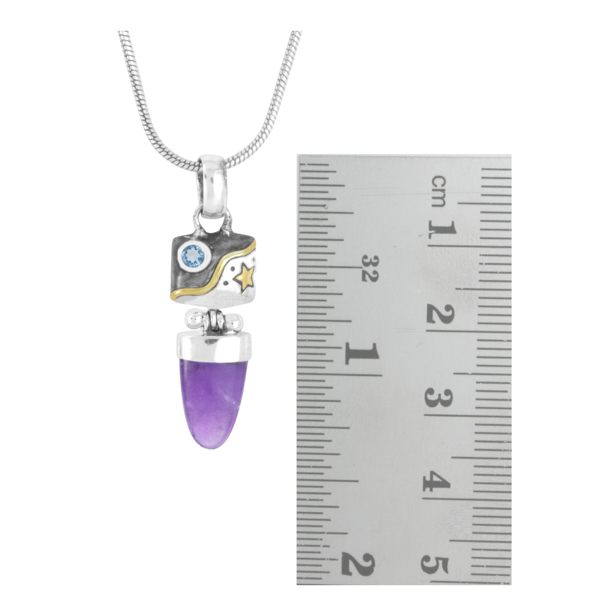 Amethyst Galaxy Star Pendant