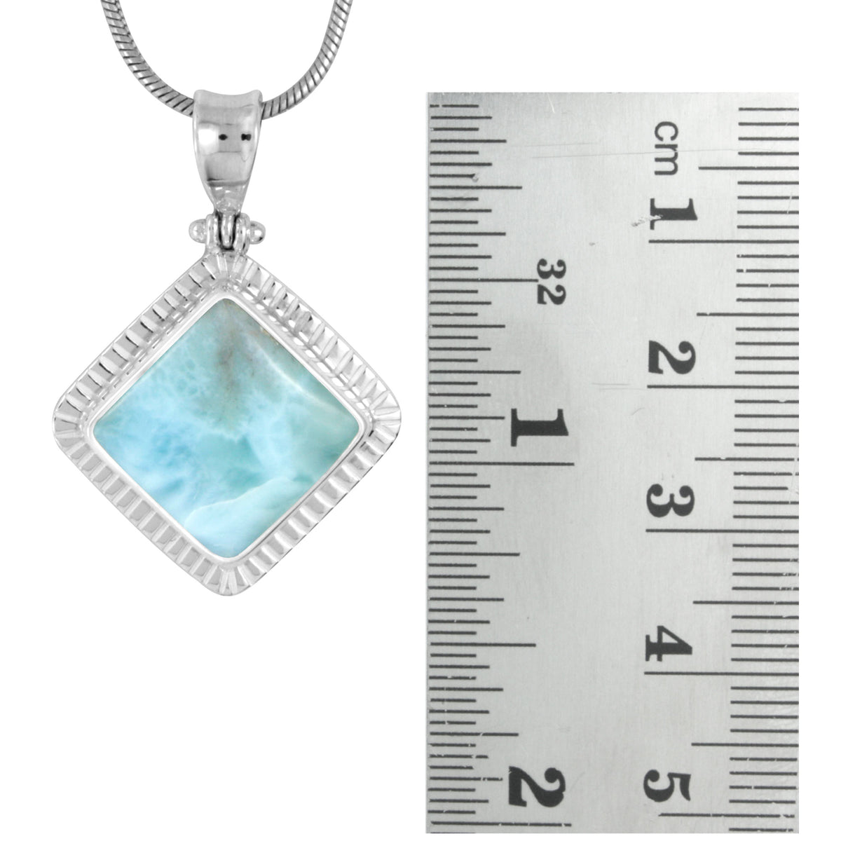 Simple Elagant Larimar Pendant