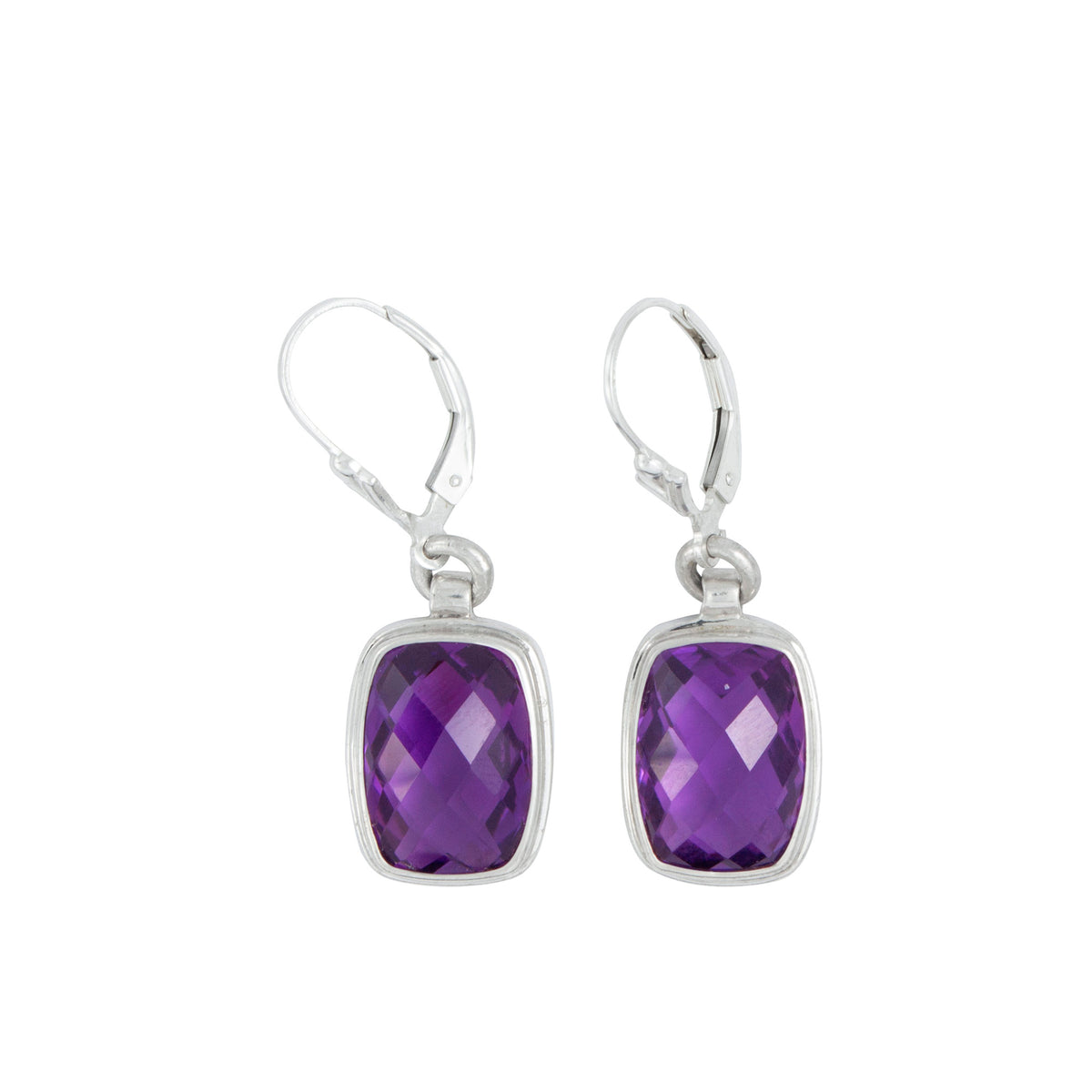 Simple &amp; Elegant Amythyst  Earrings