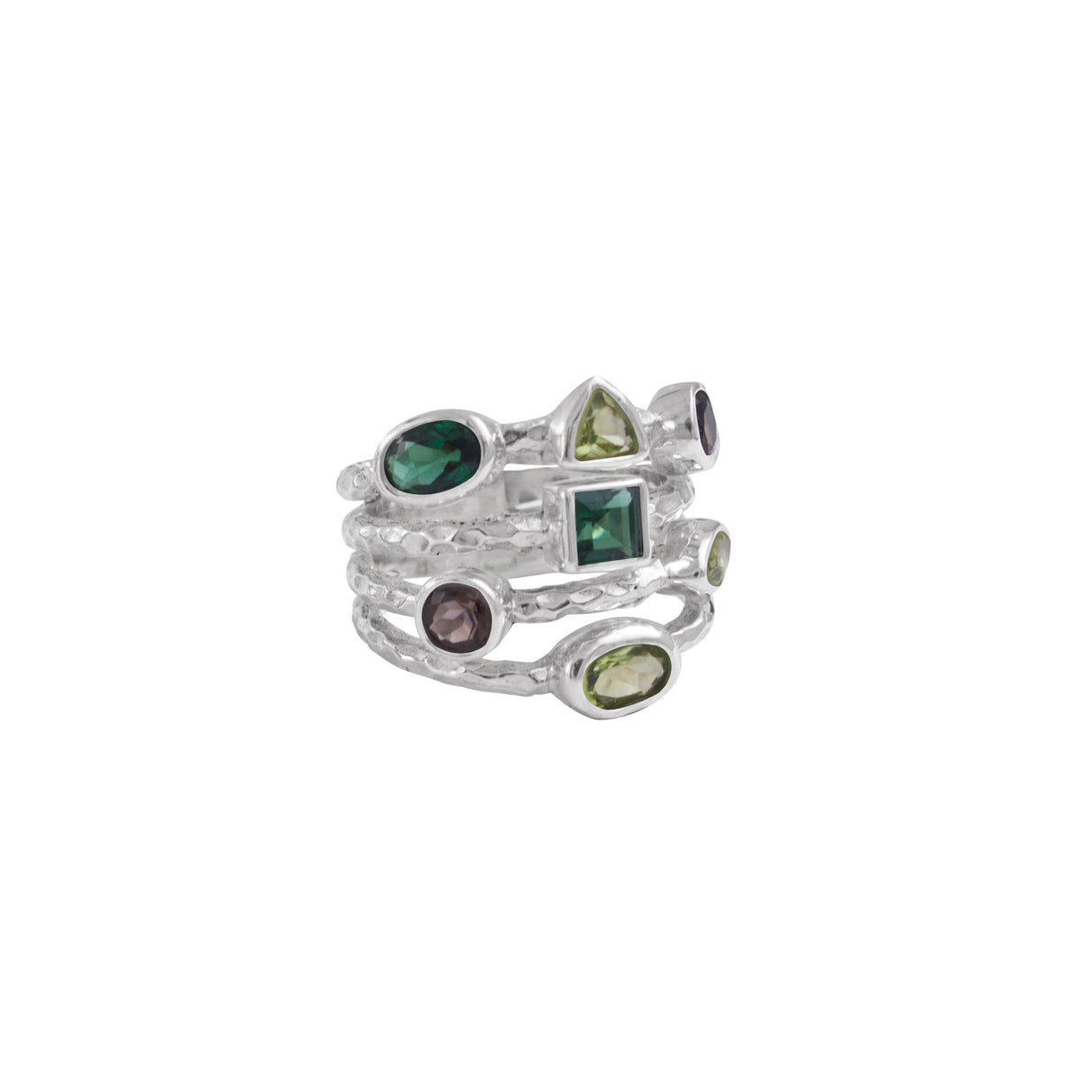 Fabulous  Multi Color Gem Stone Ring