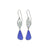 Gorgeous Sea Glass Earrings with Biwa pearl