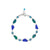 Exquisite Bracelet with Blue Topaz, Aqua Sea Glass and Australian Opal