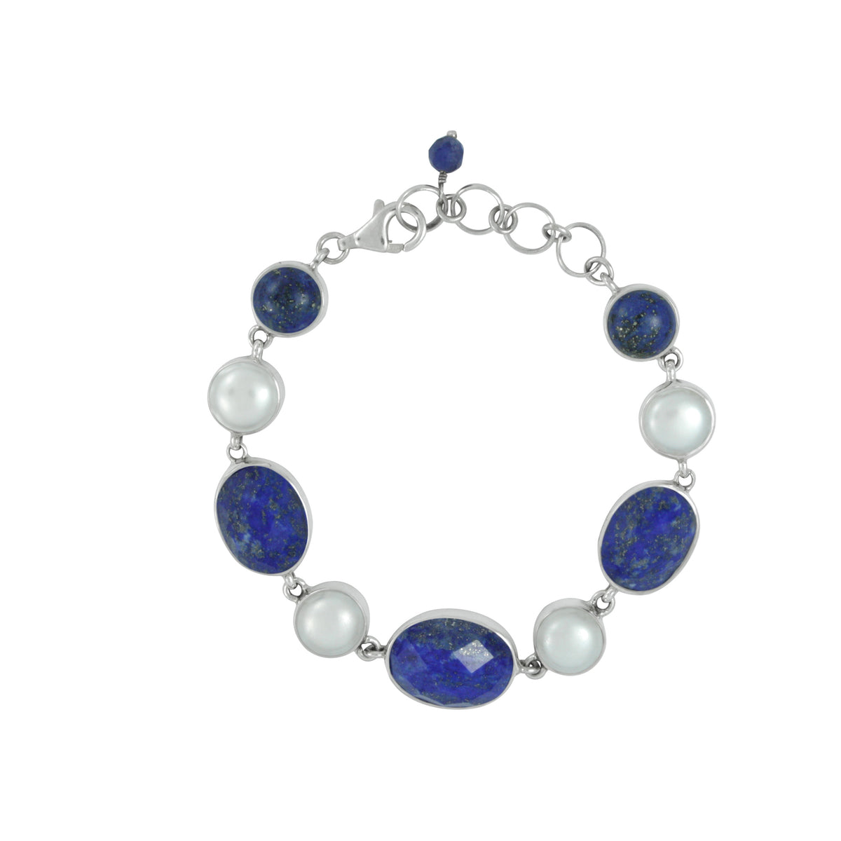 Lapis and Pearl Bracelet