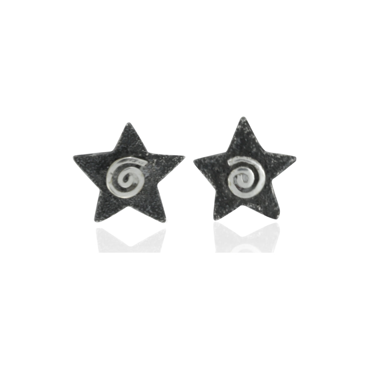 Star Stud Earring With Silver