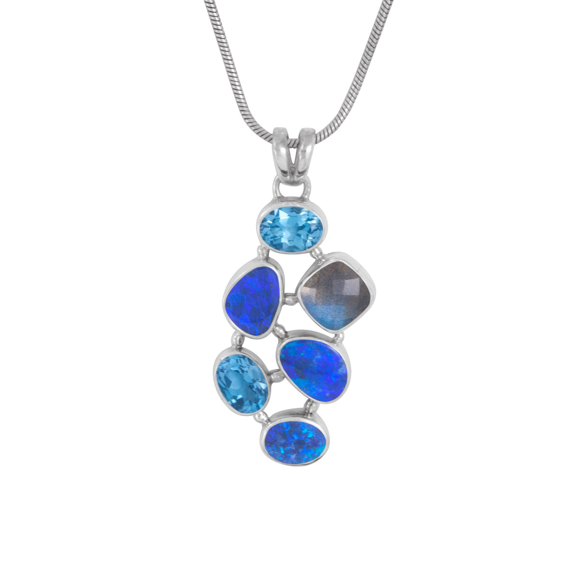 Gorgeous Multi Stone Pendant