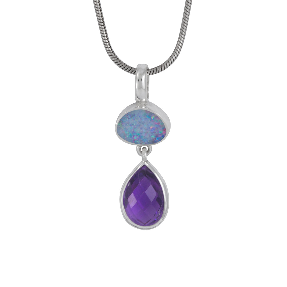 Simple and Elagant Opal Pendant