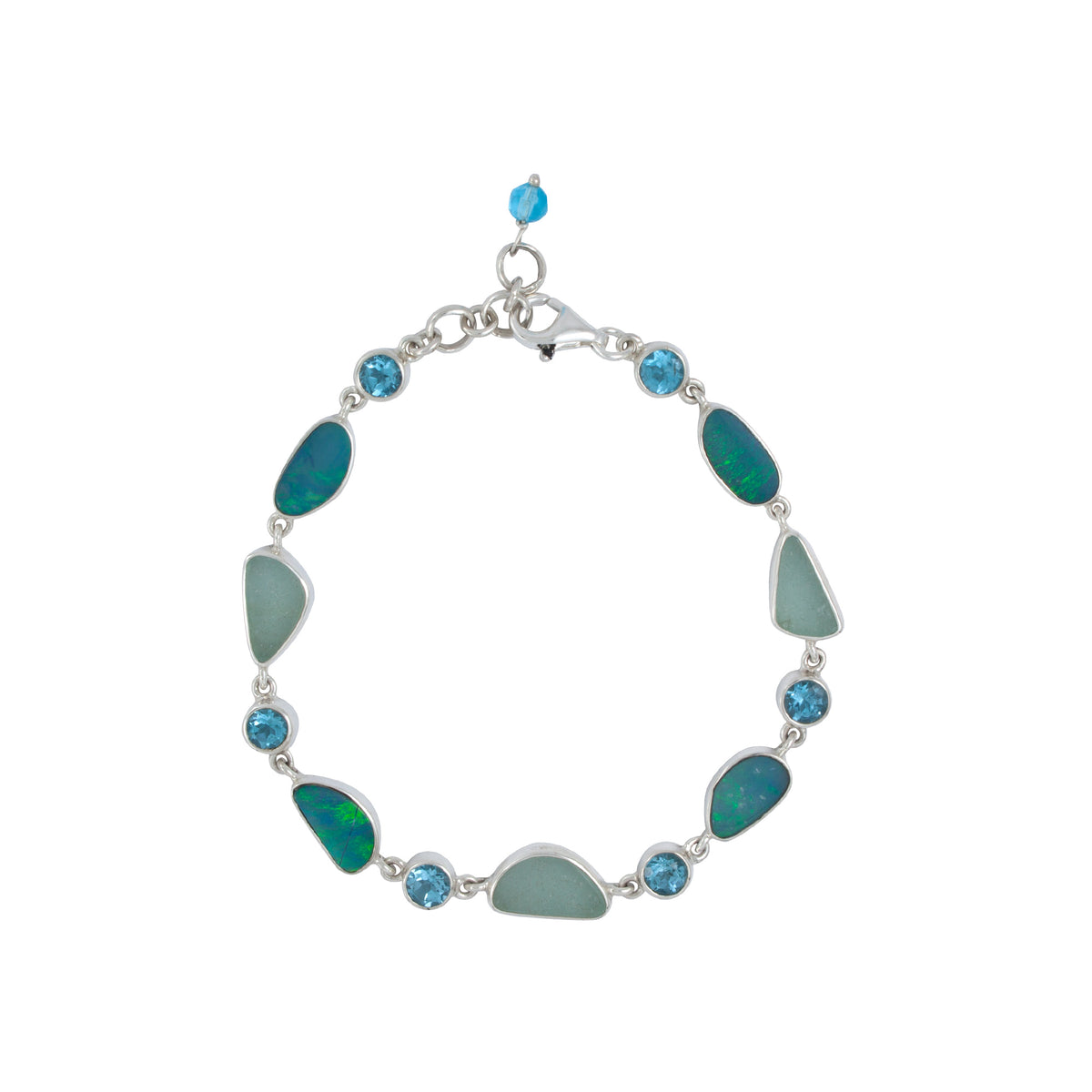 Exquisite Bracelet Sea Glass&amp; Opal Bracelet