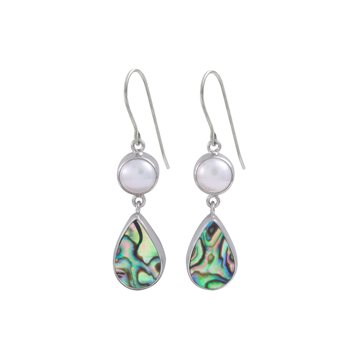 Elegant with Pearl and Paua Shell drops