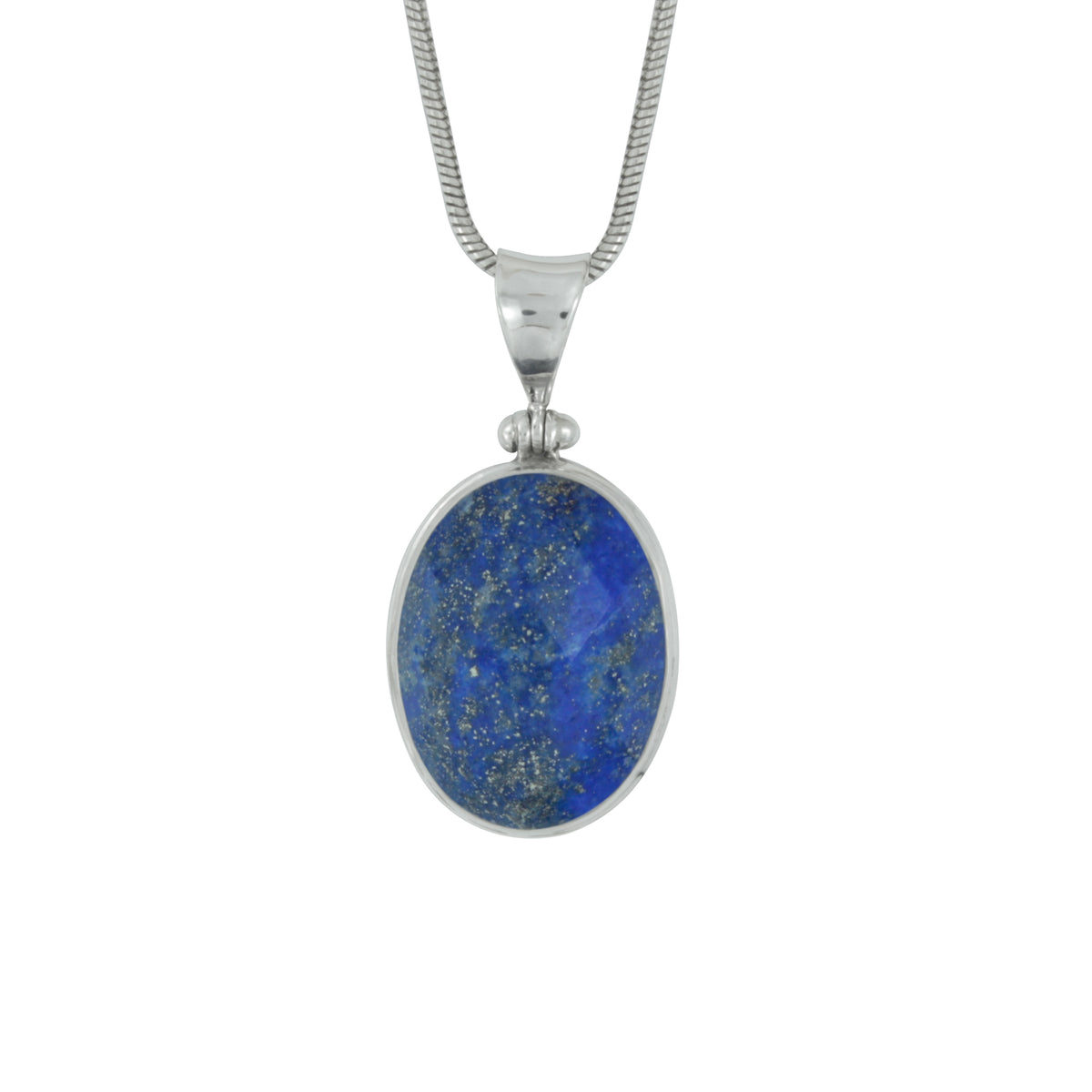 Silver Pendant With Lapis