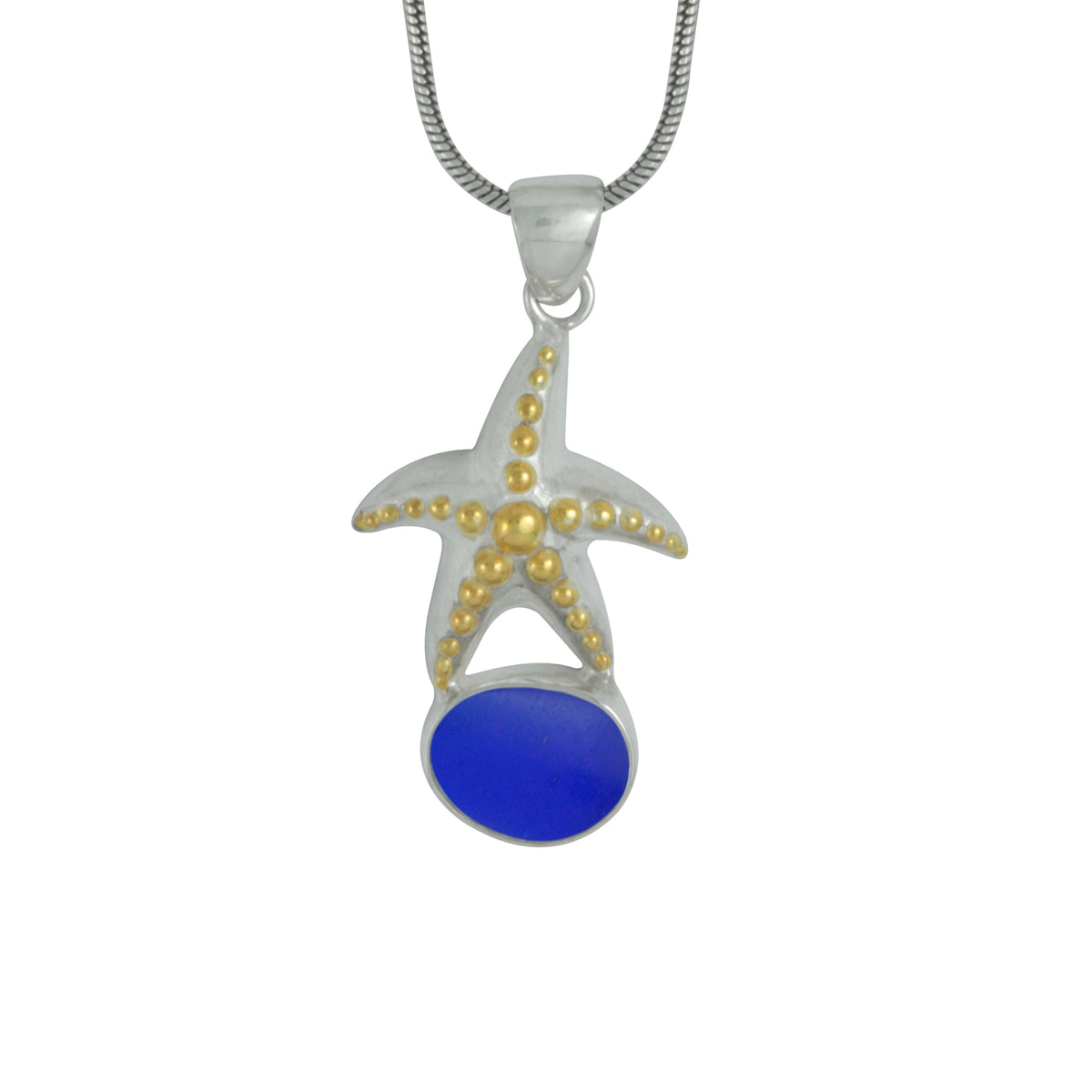 Dancing Starfish Sea Glass Pendant