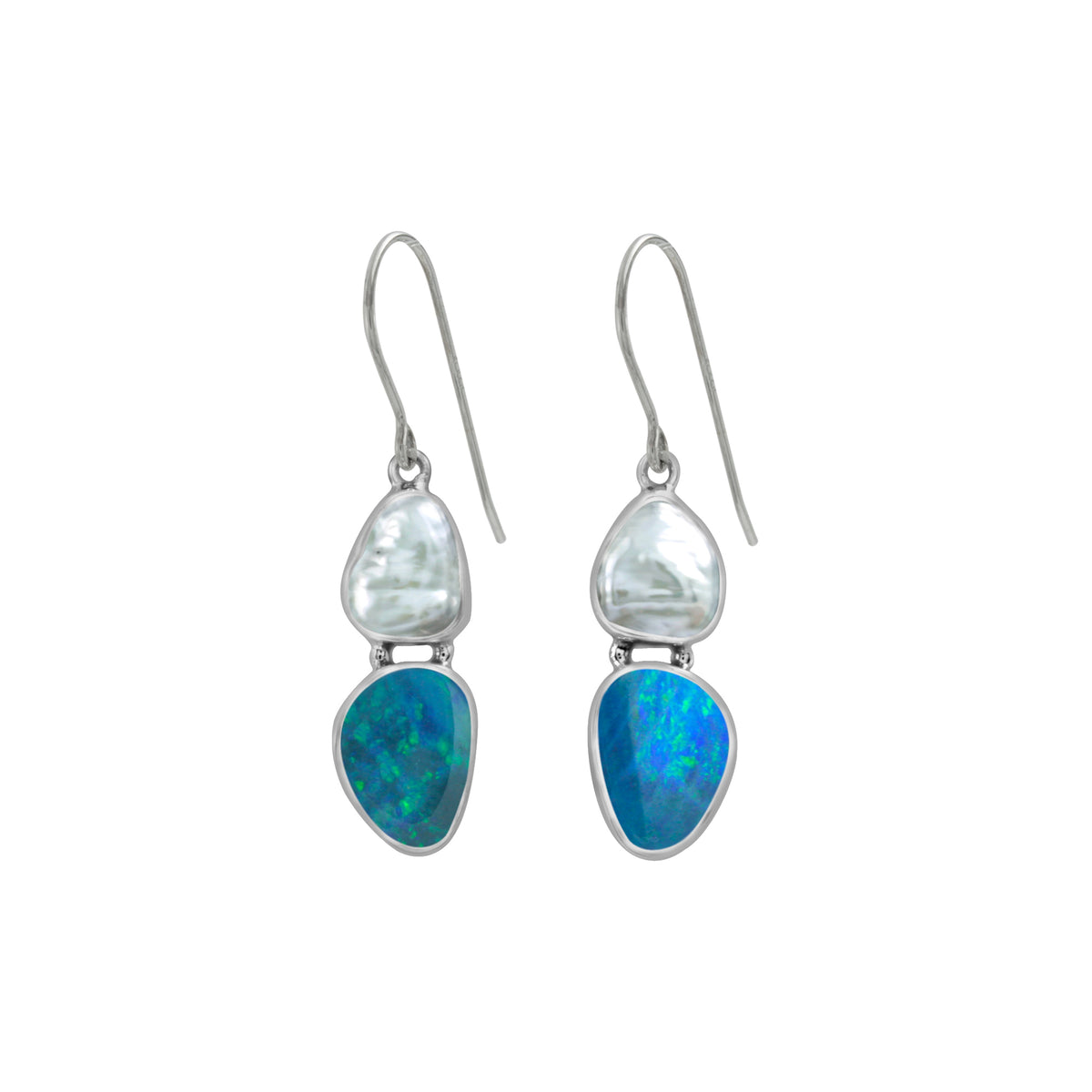 Gorgeous Pearl and Opal Earring