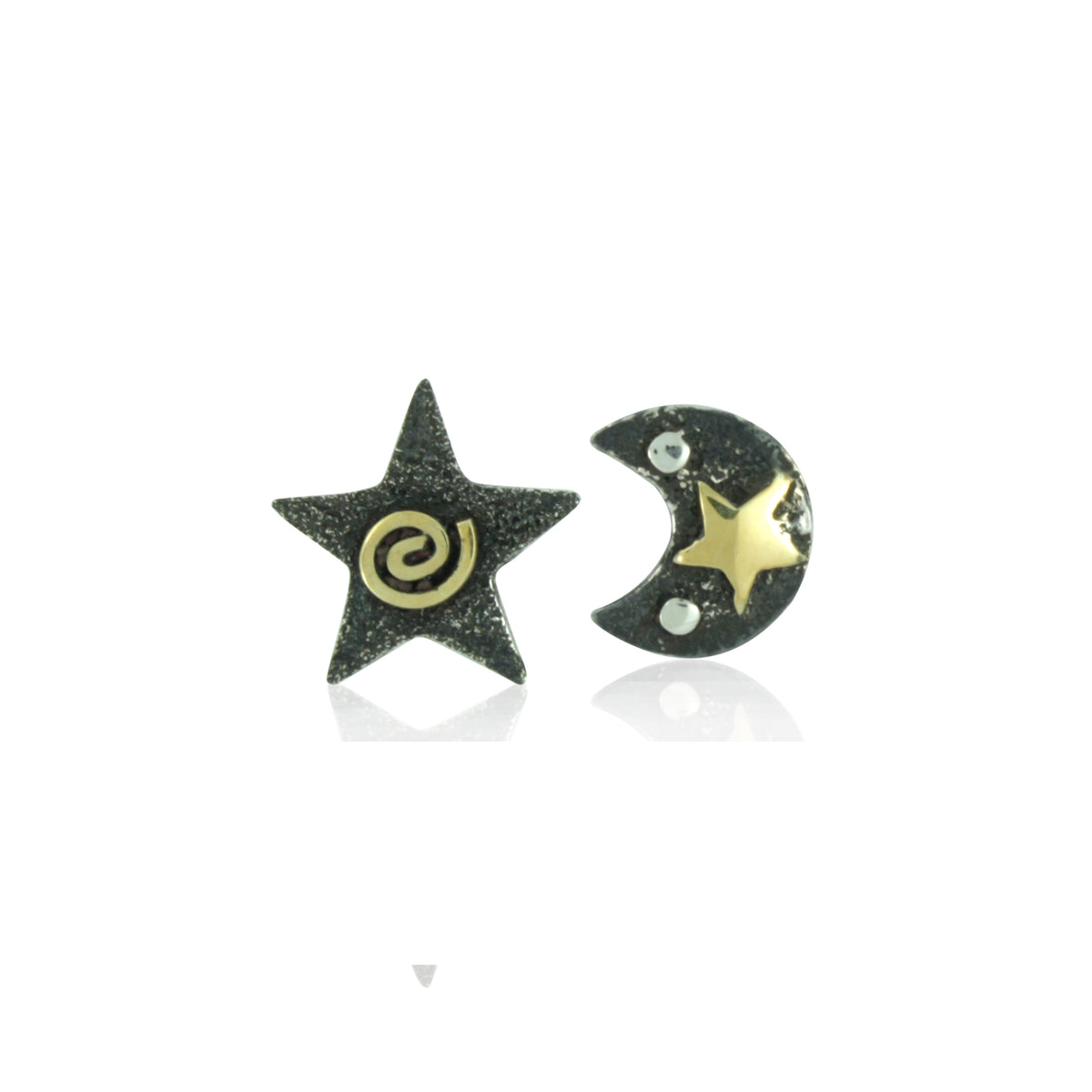 Shine with these Moon and Star Earrings