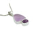 Gorgeous Lavander Seaglass Pendant with Amythyst