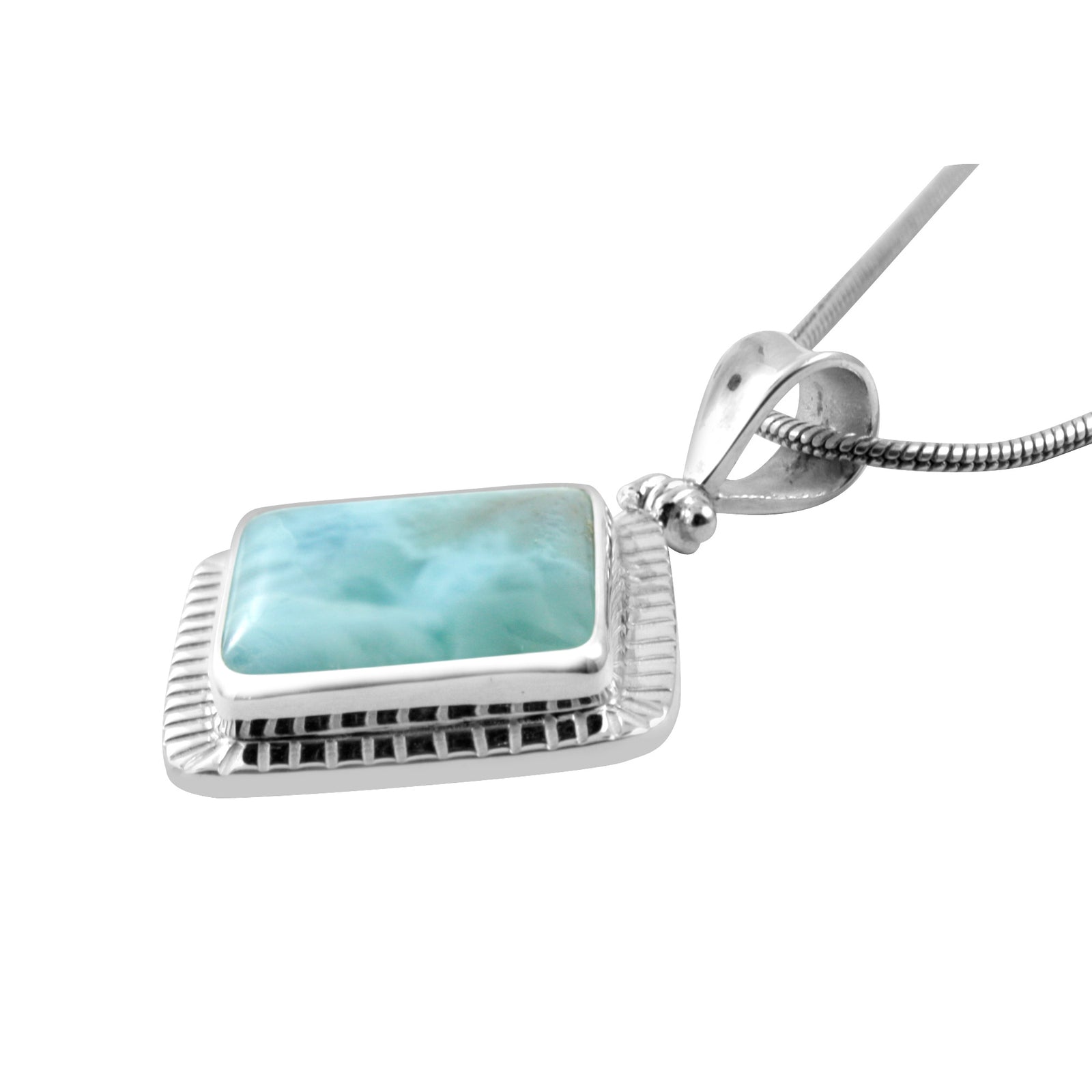 Simple Elagant Larimar Pendant